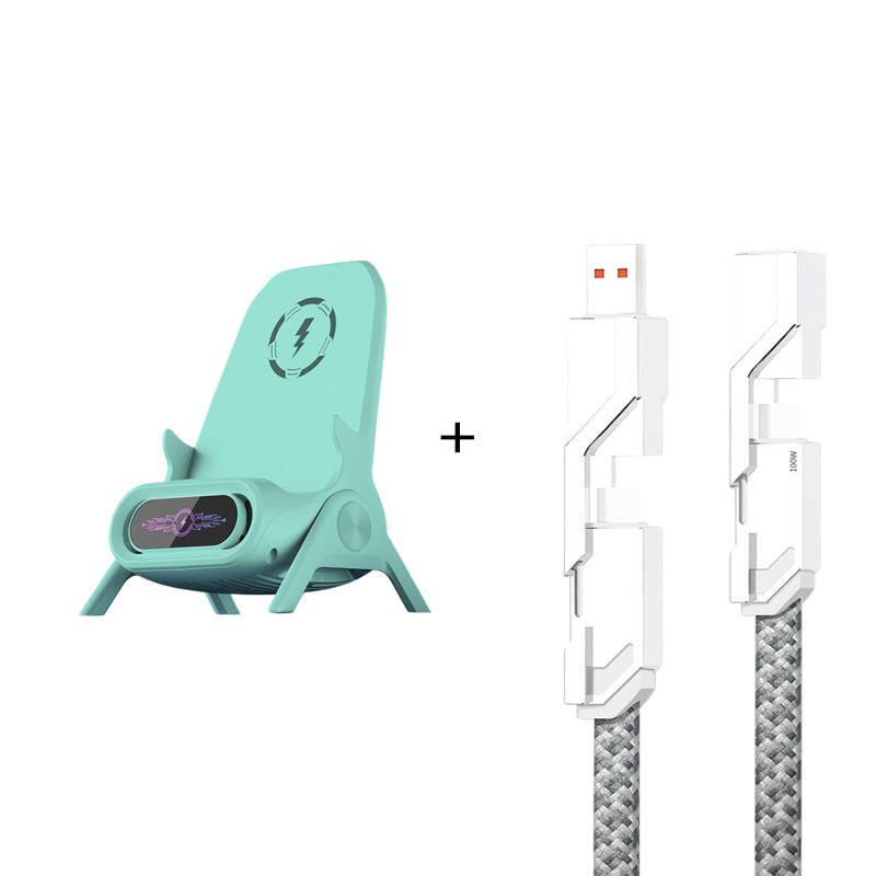 ✨ Стойка за телефон с бързо безжично зареждане - универсална настройка и 360° въртене 🚗📦