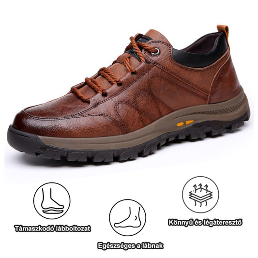 【🎁50% kedvezmény ma - ne hagyd ki】 Ergonomikus kialakítású ortopéd cipő - kiváló minőségű bőr + kézzel varrott 👞