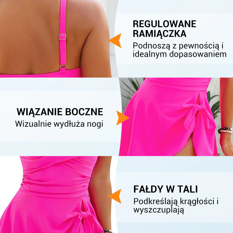 Dámske jednodielne plavecké šaty s korekciou bruška