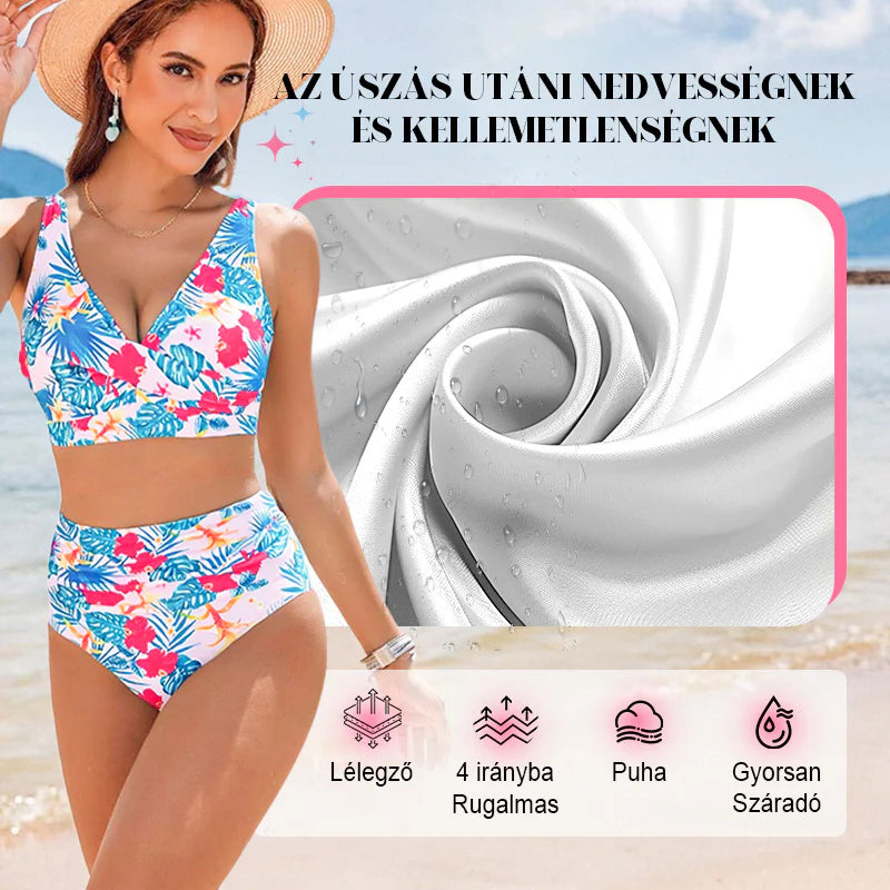🏖️Dámske módne sexi plavky s potlačou, 3-dielna súprava