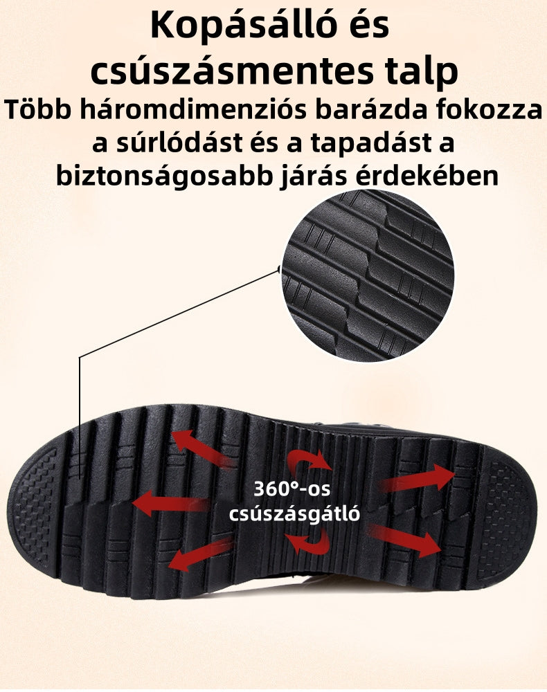 (❄️Utolsó nap az 50%-os kedvezményért) – Ne hagyd ki! ⏰ – Puha és kényelmes valódi gyapjú női cipő lábboltozat-támasztással a könnyebb járás érdekében.