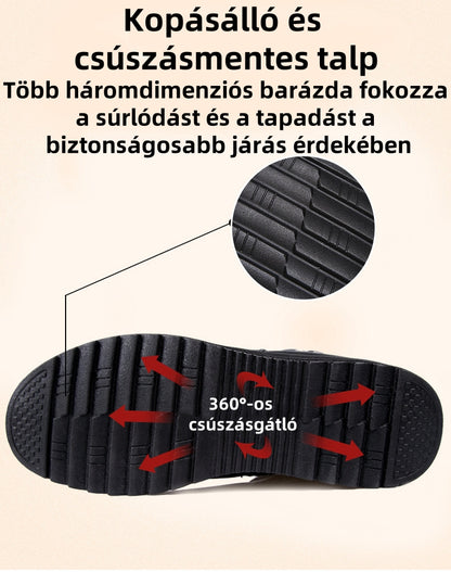 (❄️Utolsó nap az 50%-os kedvezményért) – Ne hagyd ki! ⏰ – Puha és kényelmes valódi gyapjú női cipő lábboltozat-támasztással a könnyebb járás érdekében.