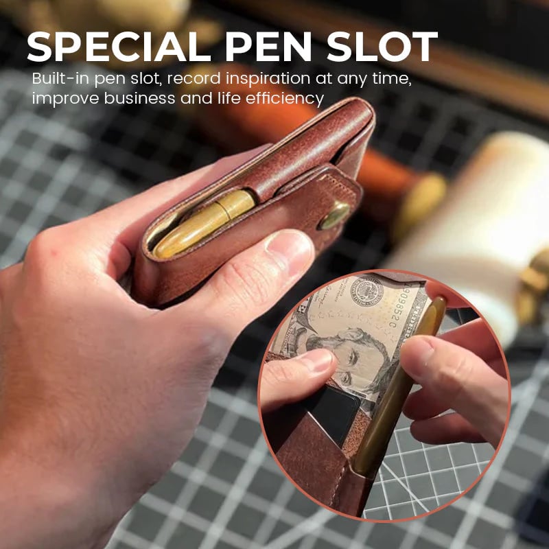 Vintage kožená peňaženka