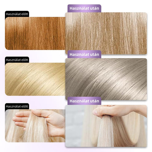 Fialová maska na blond vlasy – odstraňuje žlté tóny, obnovuje lesk a chráni farbu