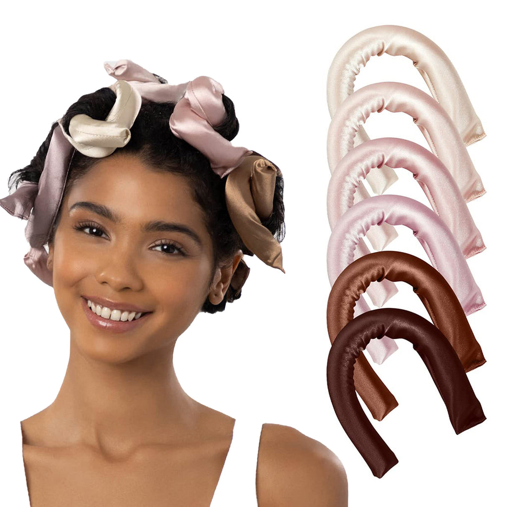 Kulmy Kitsch Rosewood Satin bez ohrevu - Mäkké a jemné kulmy na vlasy (6 ks)