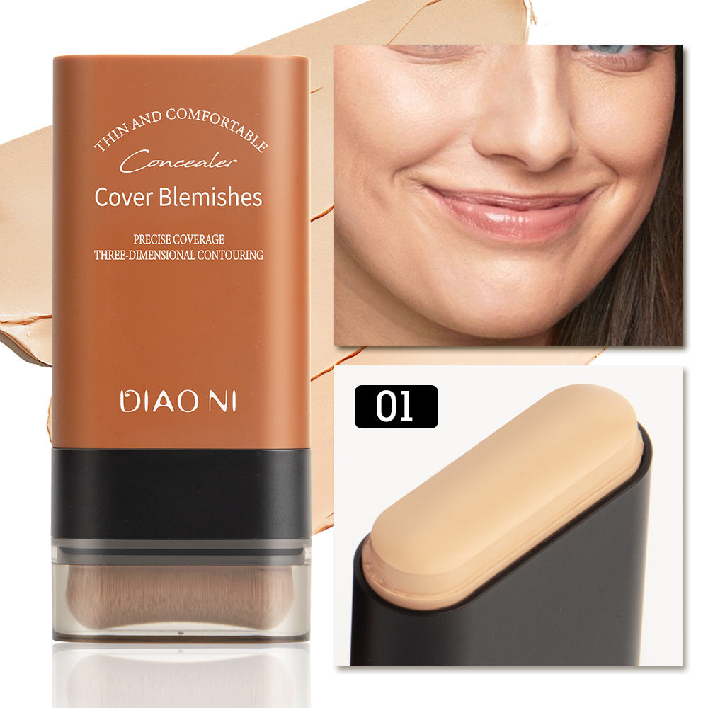?Buy 2 Get 1 FREE✨2025 Instant Concealing Foundation Stick with Built-in Brush
