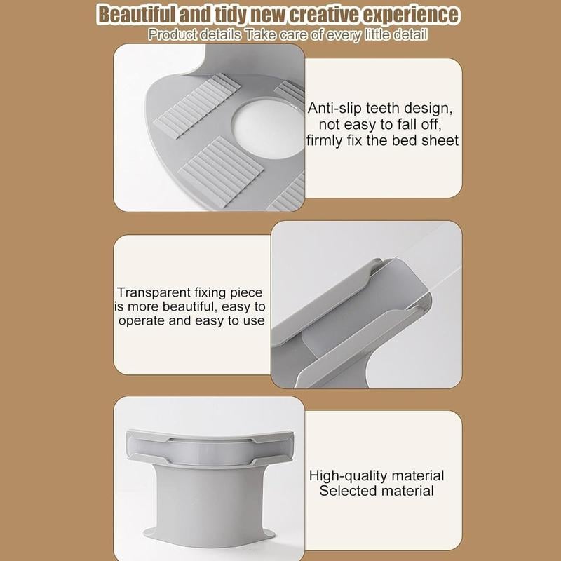 Držiaky na posteľnú bielizeň 4 ks, protišmykové držiaky na plachty