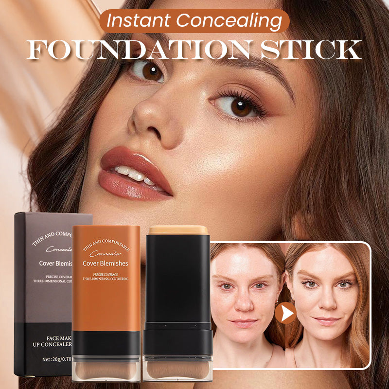 ?Buy 2 Get 1 FREE✨2025 Instant Concealing Foundation Stick with Built-in Brush