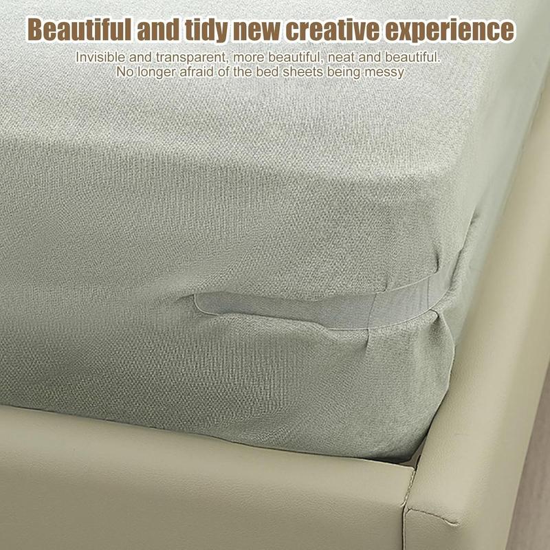 Držiaky na posteľnú bielizeň 4 ks, protišmykové držiaky na plachty