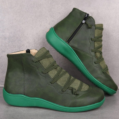 [🎁50% kedvezmény még ma – ne hagyd ki] Ergonomikus kialakítású női bőrcsizma – hatékonyan enyhíti a járási fájdalmat👞Állítsa be a megfelelő testtartást