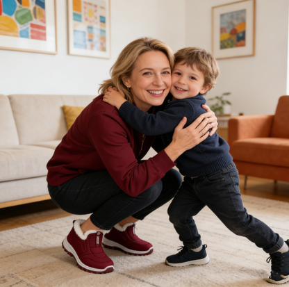 🔥MA 50% KEDVEZMÉNY - NE MARADJ LE｜ ⏰ - Puha és kényelmes téli olasz luxusmárkás velúr ortopéd cipő ｜tartást ad - lábfájdalom csillapítására