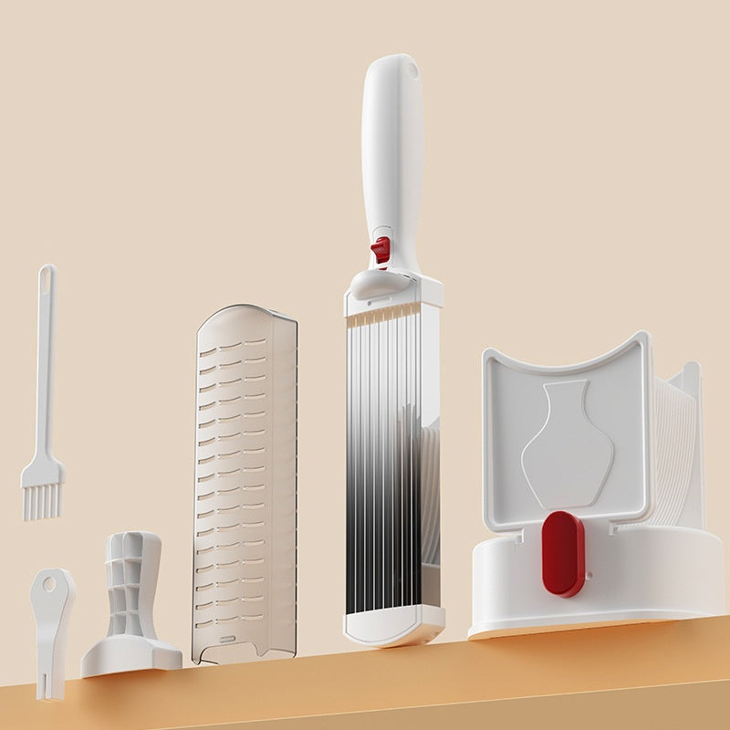 Krájač mäsa na čerstvé surové mäso, nastaviteľná hrúbka 2 alebo 4 mm, 17-v-1 kuchynský nôž na mäso z nehrdzavejúcej ocele