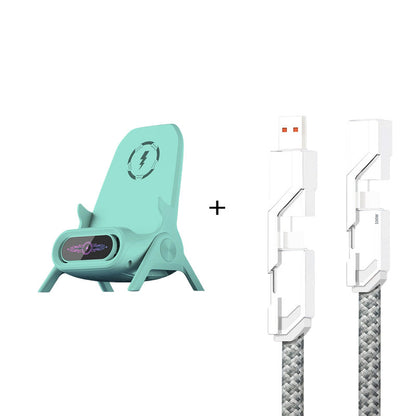 ✨ Стойка за телефон с бързо безжично зареждане - универсална настройка и 360° въртене 🚗📦