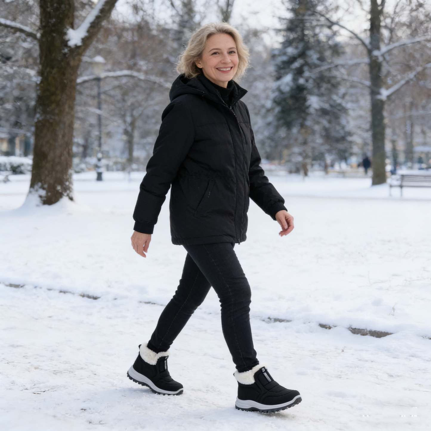 🔥MA 50% KEDVEZMÉNY - NE MARADJ LE｜ ⏰ - Puha és kényelmes téli olasz luxusmárkás velúr ortopéd cipő ｜tartást ad - lábfájdalom csillapítására