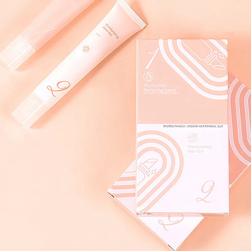 Sada na odstraňovanie chĺpkov s krémom pre ženy
