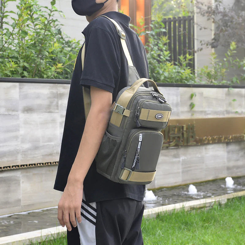 👜Nastaviteľná oxfordská látková ležérna taška na hrudník