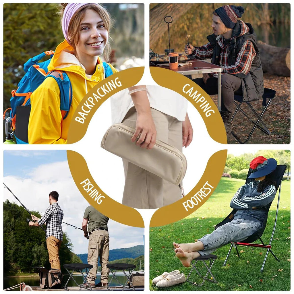 VÝPREDAJ🔥 Prenosná stolička na horolezectvo a turistiku, skladacia stolička s prenosnou taškou