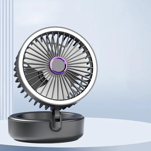 Prenosný skladací ventilátor 4 v 1 so svetlom, výpredaj