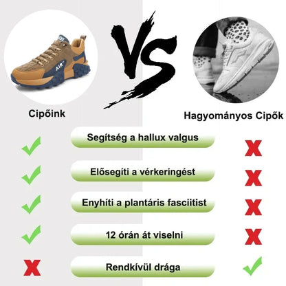 (🔥Ma 50% kedvezmény - ne maradj le!) ⏰Ergonomikus - puha és kényelmes ortopédiai hétköznapi/sportcipő (lábboltozat-támasz, járástámasz)