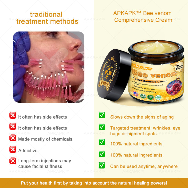 Vyrobené a dodané z USA ✨ APKAPK® Komplexný krém s včelím jedom💫 POSLEDNÝ DEŇ ZĽAVA 80%