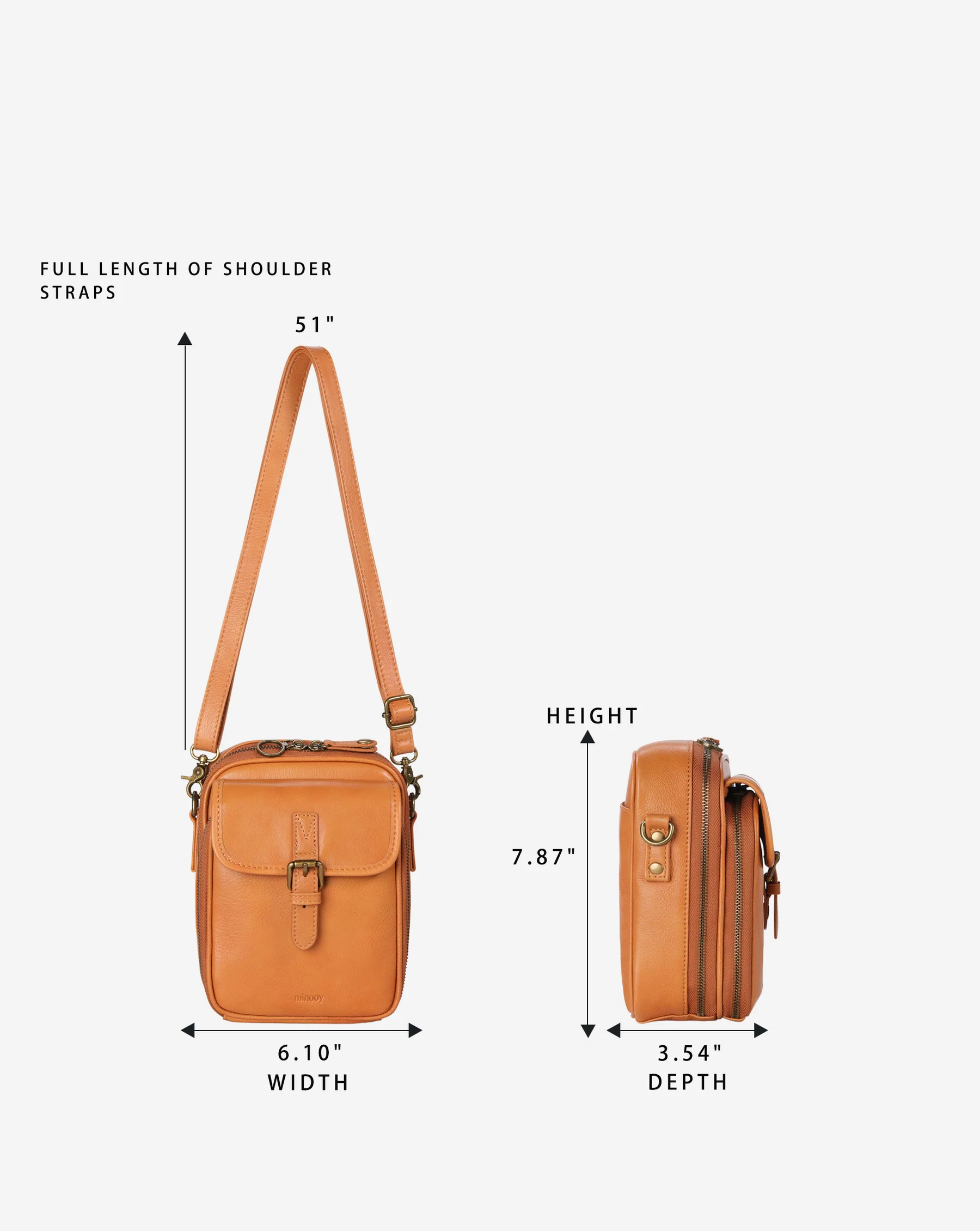 Elegantná a štýlová malá crossbody kabelka /2,0 l