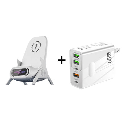 ✨ Стойка за телефон с бързо безжично зареждане - универсална настройка и 360° въртене 🚗📦