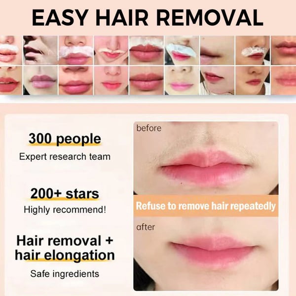 ✨Jemný a bezbolestný krém na odstraňovanie chĺpkov na tvári