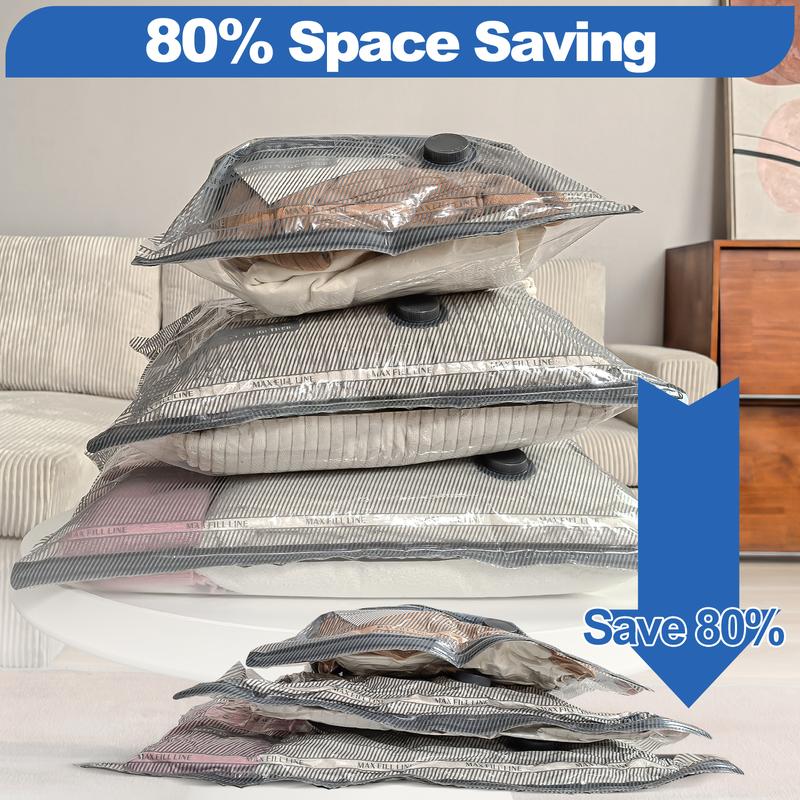 ✨LAST DAY ONLY 49% OFF🔥9 Pack Lightweight Travel Bags with USB Electric Pump | Compact Vacuum Storage Bags for Clothes | Space Saver Compression Bags for Travel