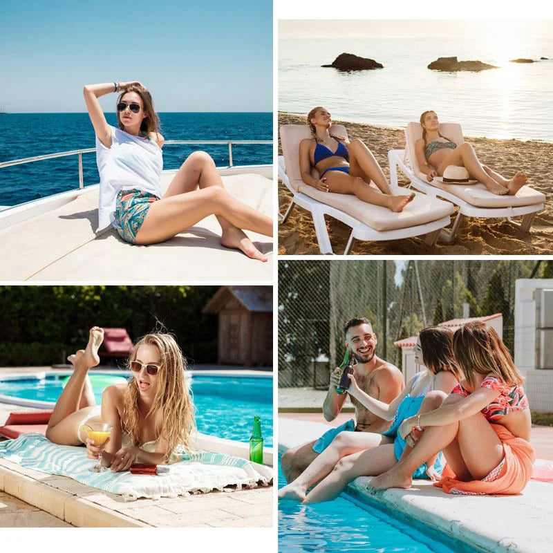 🏖️Damska jednoczęściowa sukienka plażowa bez pleców👙