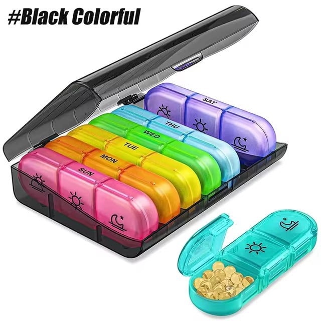 7-dňový organizér na tabletky – váš zdravotný spoločník! ✨