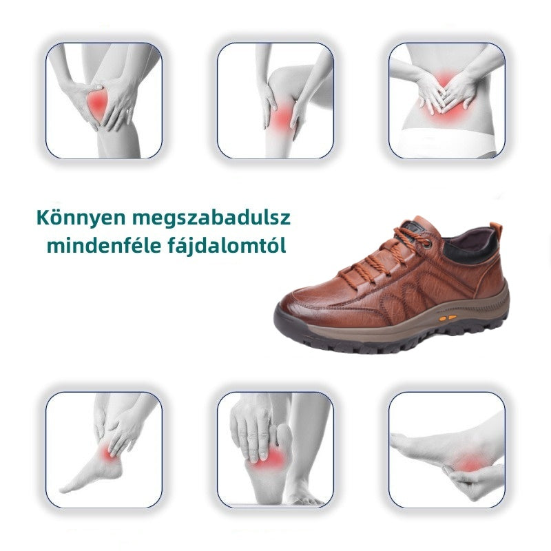 【🎁50% kedvezmény ma - ne hagyd ki】 Ergonomikus kialakítású ortopéd cipő - kiváló minőségű bőr + kézzel varrott 👞