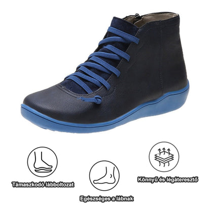 [🎁50% kedvezmény még ma – ne hagyd ki] Ergonomikus kialakítású női bőrcsizma – hatékonyan enyhíti a járási fájdalmat👞Állítsa be a megfelelő testtartást