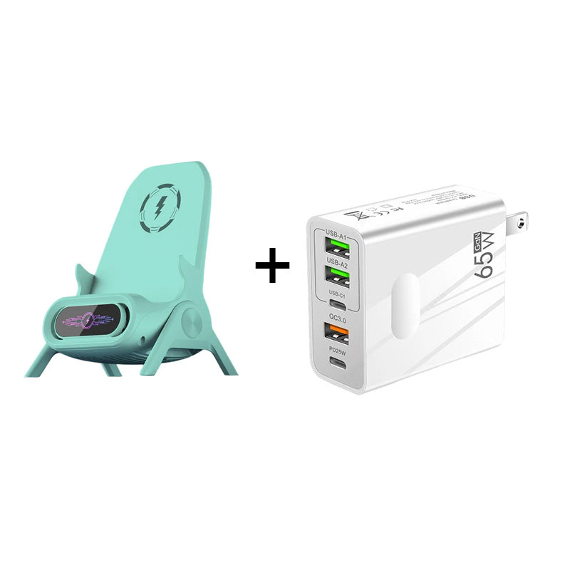 ✨ Стойка за телефон с бързо безжично зареждане - универсална настройка и 360° въртене 🚗📦