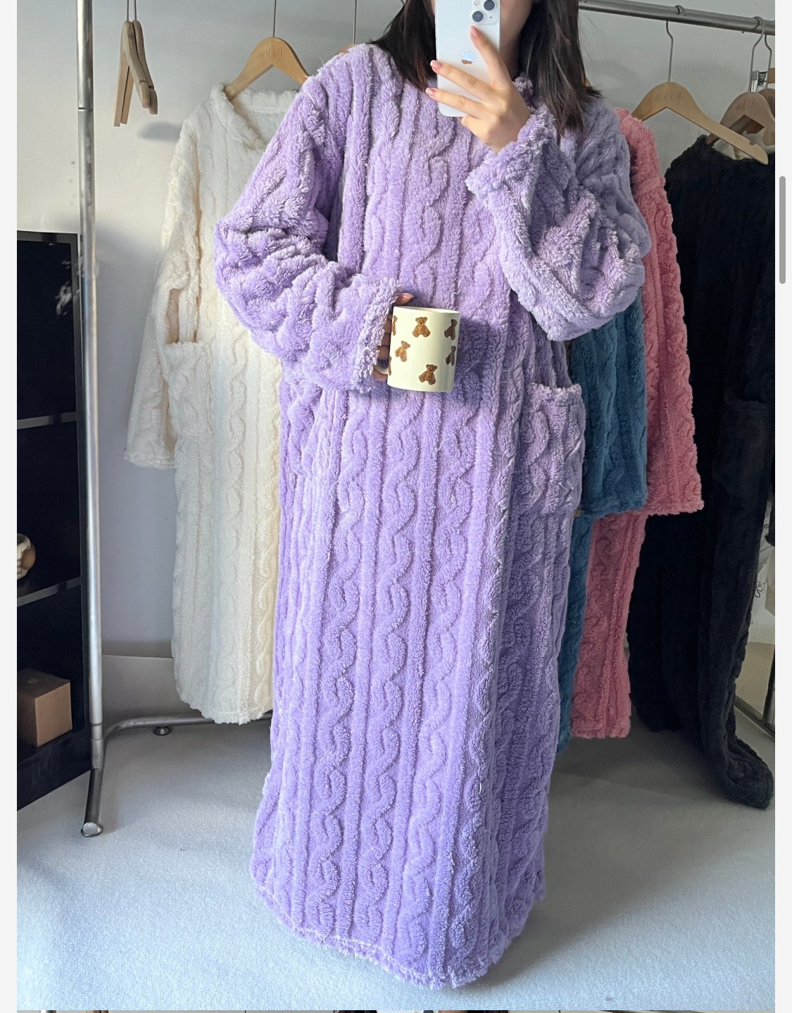 🔥Hrejivý darček🔥Zimné oblečenie z koralového zamatu na domácnosť✨