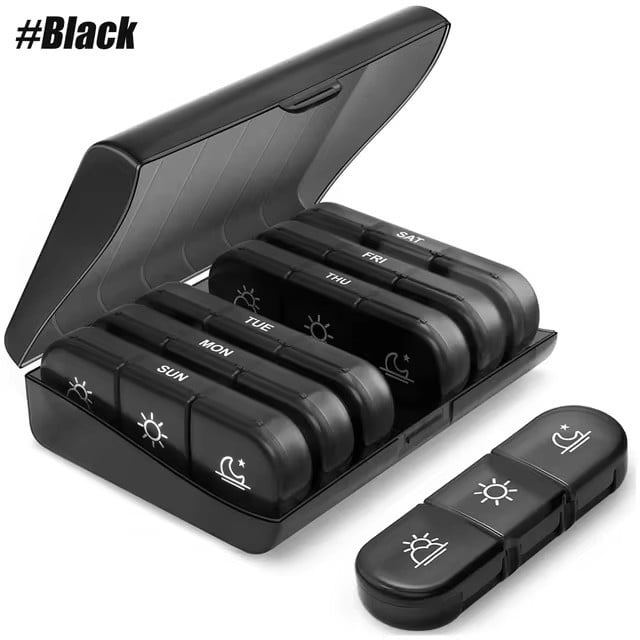 7-dňový organizér na tabletky – váš zdravotný spoločník! ✨