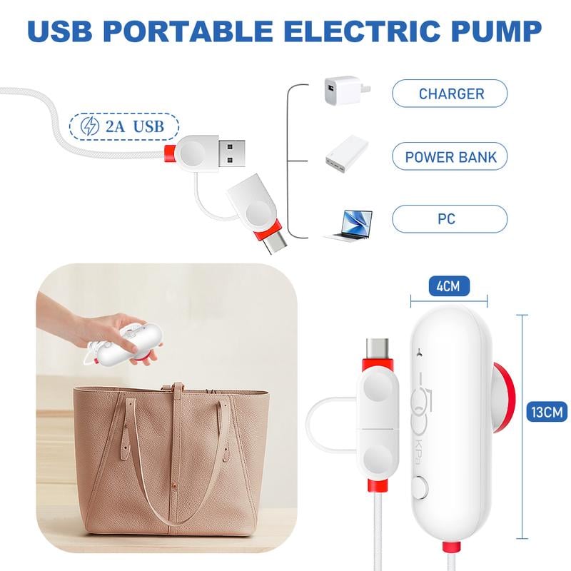 ✨LAST DAY ONLY 49% OFF🔥9 Pack Lightweight Travel Bags with USB Electric Pump | Compact Vacuum Storage Bags for Clothes | Space Saver Compression Bags for Travel