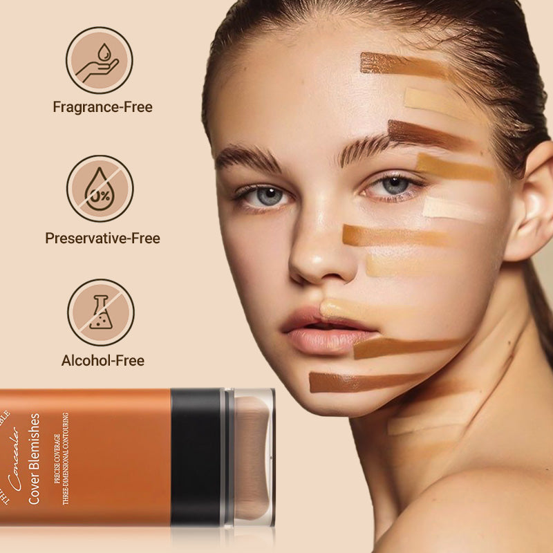 ?Buy 2 Get 1 FREE✨2025 Instant Concealing Foundation Stick with Built-in Brush