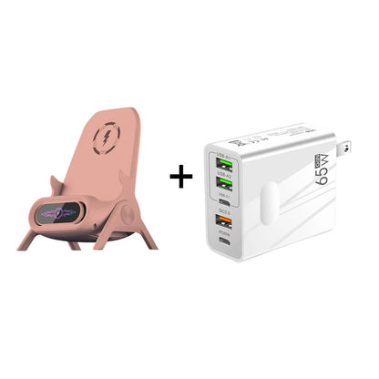 ✨ Стойка за телефон с бързо безжично зареждане - универсална настройка и 360° въртене 🚗📦