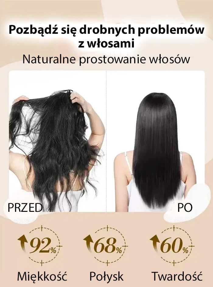 Krém na narovnávanie vlasov s keratínom