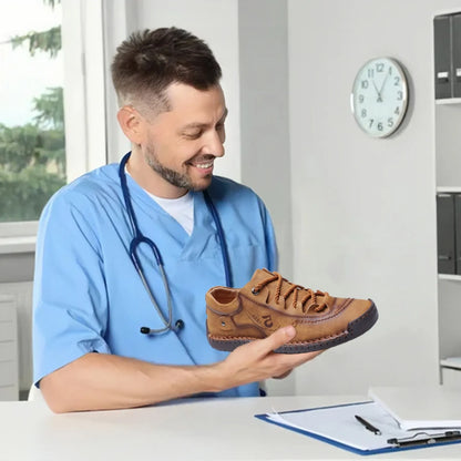 【🎁50% kedvezmény ma - ne hagyd ki】 Ergonomikus kialakítású ortopéd cipő - kiváló minőségű bőr + kézzel varrott 👞