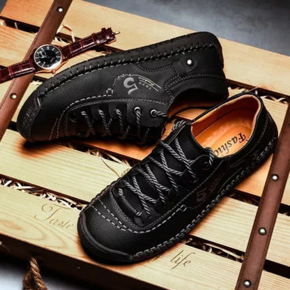 【🎁50% kedvezmény ma - ne hagyd ki】 Ergonomikus kialakítású ortopéd cipő - kiváló minőségű bőr + kézzel varrott 👞