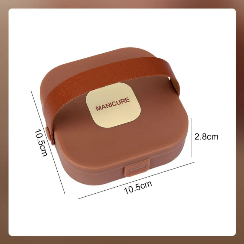 Prenosná 7-dielna sada na manikúru s klieštikmi na nechty