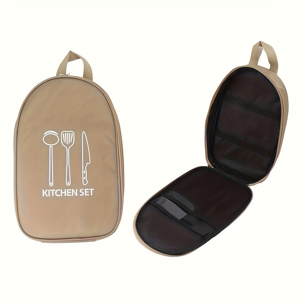 Taška na organizér kuchynského riadu – oxfordská tkanina, veľká kapacita, odolná a prenosná (ideálna na kempovanie a grilovanie)