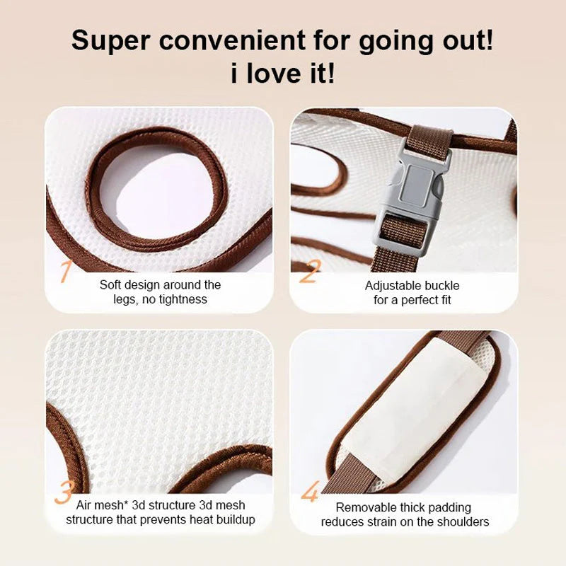 🐶Prenosný, priedušný batoh pre domáce zvieratá💫