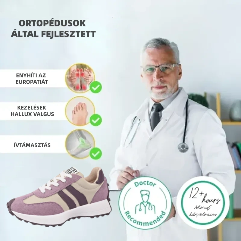 (🔥Ma 60% kedvezmény - ne hagyd ki!)⏰ - doazor® Márka - Puha és kényelmes német ortopéd cipők✅ (enyhíti a lábfájdalmat)