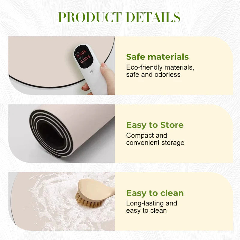 Rýchloschnúca protišmyková podložka so vzorom páva