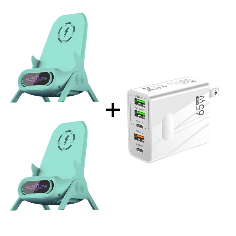 ✨ Стойка за телефон с бързо безжично зареждане - универсална настройка и 360° въртене 🚗📦