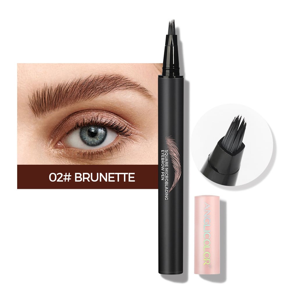 Tekutá pasta na obočie s uhlovým štetcom