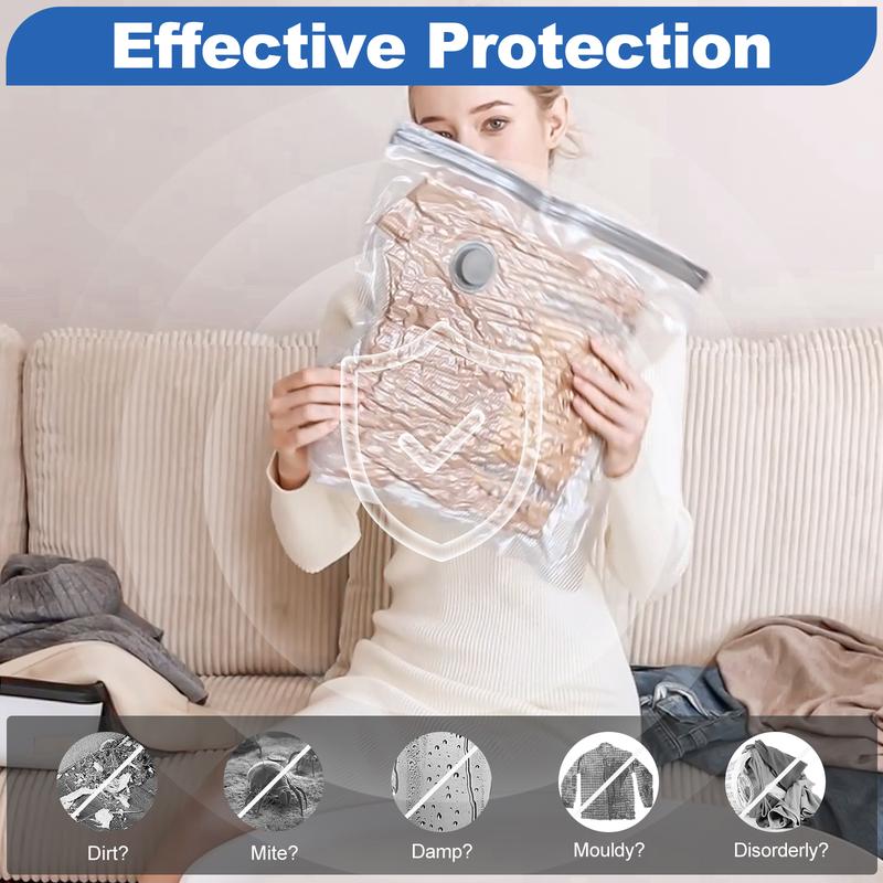 ✨LAST DAY ONLY 49% OFF🔥9 Pack Lightweight Travel Bags with USB Electric Pump | Compact Vacuum Storage Bags for Clothes | Space Saver Compression Bags for Travel