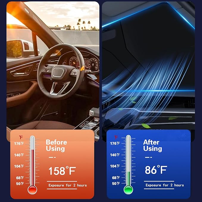 🔥Slnečná clona na čelné sklo auta